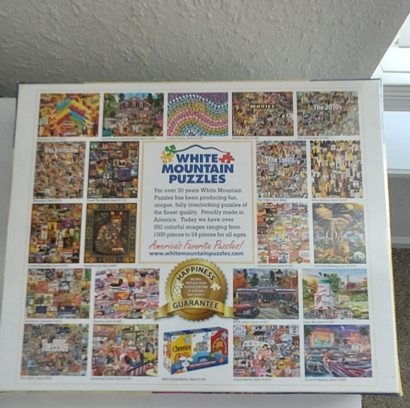 White Mountain 1000 Larger Piece Puzzle Lighthouse Sunset New Sealed USA Made - Picture 4 of 6